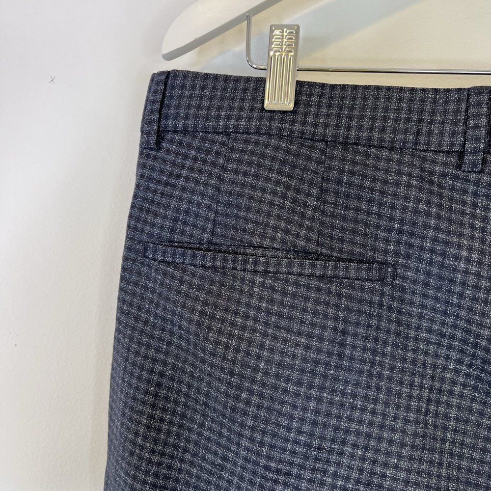 Strellson Mercer Blue Plaid Wool Dress Pants - Picture 4 of 7